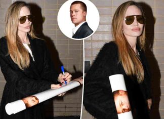 Angelina Jolie Signs Movie Poster with Ex-Husband: A Stone-faced Encounter news-01102024-064228