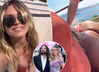 Heidi Klum Sunbathes in Thong Bikini: Husband Tom Kaulitz Joins Her heidi-klum-sunbathes-in-thong-bikini-husband-tom-kaulitz-joins-her