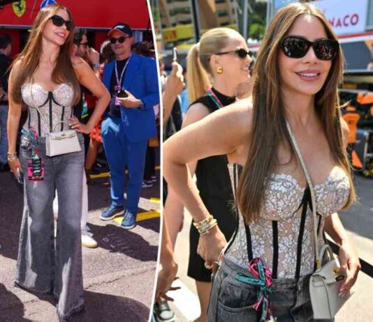 Sofía Vergara Stuns in Low-Cut Lace Bustier at F1 Grand Prix sofa-vergara-stuns-in-low-cut-lace-bustier-at-f1-grand-prix