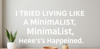 I Tried Living Like a Minimalist for a Month—Here's What Happened