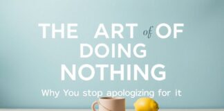 The Art of Doing Nothing: Why You Should Stop Apologizing for It