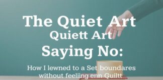 The Quiet Art of Saying No: How I Learned to Set Boundaries Without Feeling Guilty